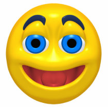 really happy smiley ornament cut outs