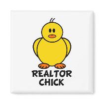 Realtor Chick Refrigerator Magnets