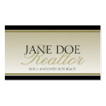 Realtor Gold Script Fade Real Estate Agent Broker Business Cards