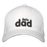 Rear Tag Beta Dad blk wht hat Embroidered Baseball Cap