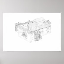 Rear view of super house print