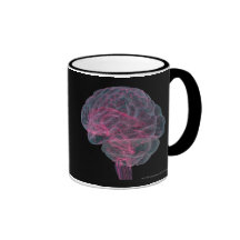 Rear view of the human brain mug