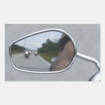 Rear View Riders Rectangle Stickers