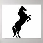 Rearing horse print