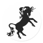 Rearing Unicorn stickers