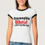 Reasonable Atheist t-shirts