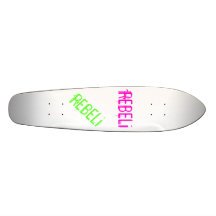 REBELi "Cali Style" Pink/Green Longboard Skate Board Deck