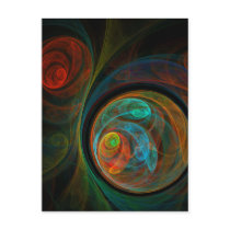 Rebirth Abstract Art Postcard