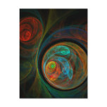 Rebirth Abstract Art Postcard