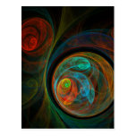 Rebirth Abstract Art Postcard