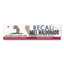 Recall Abel Maldonado Bumper Sticker