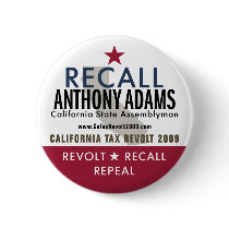 Recall Anthony Adams Button