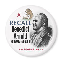 Recall Benedict Arnold Schwarzenegger Magnet