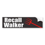 Recall Walker bumper stickers