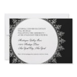 Reception Invitation Classic Baroque Swirl Circle