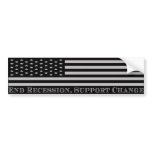 Recession Flag Bumper Sticker bumper stickers