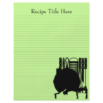 Recipe Binder Sheets 8.5x11 Customisable Both Side Personalised Flyer