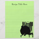 Recipe Binder Sheets 8.5x11 Customisable Both Side Personalised Flyer