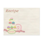 recipe card cupcake tray