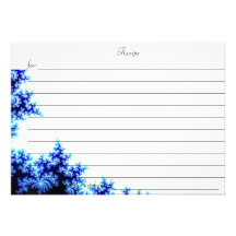 RECIPE CARD PERSONALIZED INVITATION
