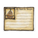 recipe card postcards
