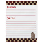 Recipe Card Stock flyers