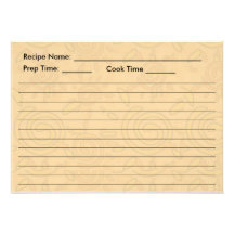 RECIPE CARD - Swirled Suns Invitations