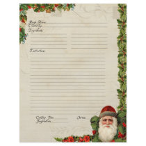 Recipe Family Santa Vintage Christmas Cookbook