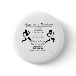 Recipe For a Marathoner Button