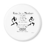 Recipe For a Marathoner Fridge Magnet