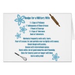 Recipe For A Military Wife cards