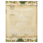 Recipe Page Family Christmas Cookbook Recipe flyers