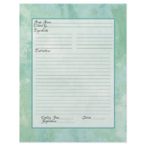 Recipe Page Family Heritage Cookbook Recipe Binder