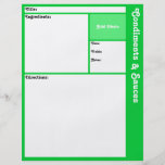Recipe Page (Light Green) Personalized Flyer