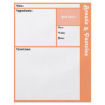 Recipe Page (Peach) Flyer Design