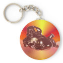 Reclining Laughing Buddha Keychain