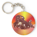 Reclining Laughing Buddha Keychain