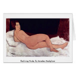 Reclining Nude, By Amedeo Modigliani Greeting Card