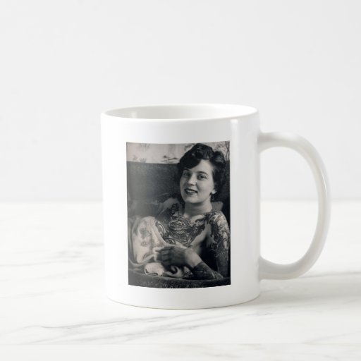 Reclining Tattooed Lady Coffee Mug