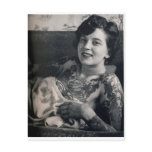 Reclining Tattooed Lady postcards
