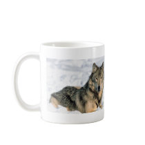 Reclining Wolf Mug