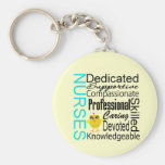 Recognise a Nurse:  Nurses Recognition Collage Key Chains