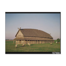 Reconstruction of an 11th century Viking house Post Cards