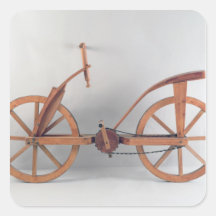 Reconstruction of da Vinci's design Square Sticker