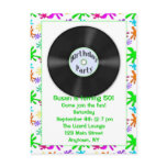 Record Birthday Party Post Card
