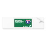 Record Next Exit bumper stickers
