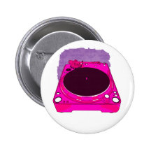 Record Player Pink Colour Graphic