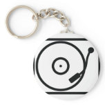 record player turntable icon key chains
