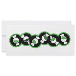 Record Row Green rack cards
