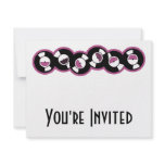 Record Row Pink invitations
